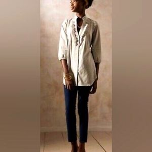 Active Basic White Cotton Tunic